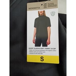 Mondetta Short Sleeve Quarter Zip Polo Soft Terry S Brand New With Tags